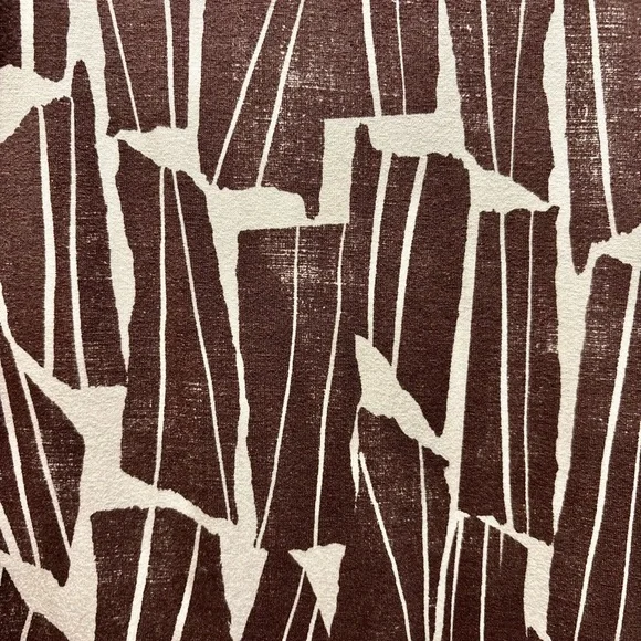 Always A.Line Brown and White Geometric Print Women's Dress - Picture 3 of 4